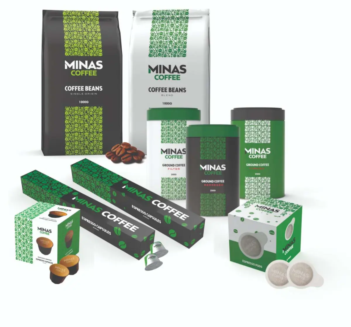 A mood board or brand guideline document on a desk